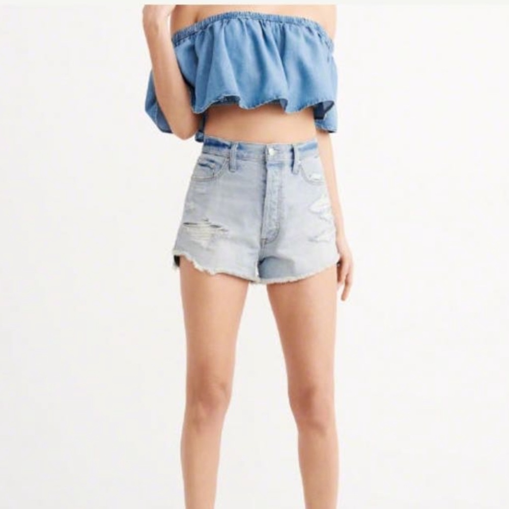 Abercrombie & Fitch High Rise Vintage Shorts